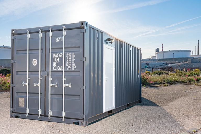 Mobiles Laboratoriencontainer für radiographische Entwicklungsarbeiten