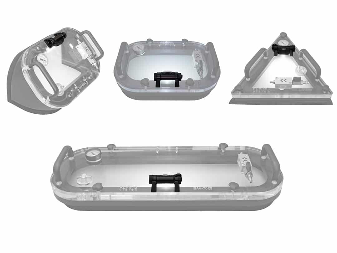 All vacuum box models can be equipped with the LED option