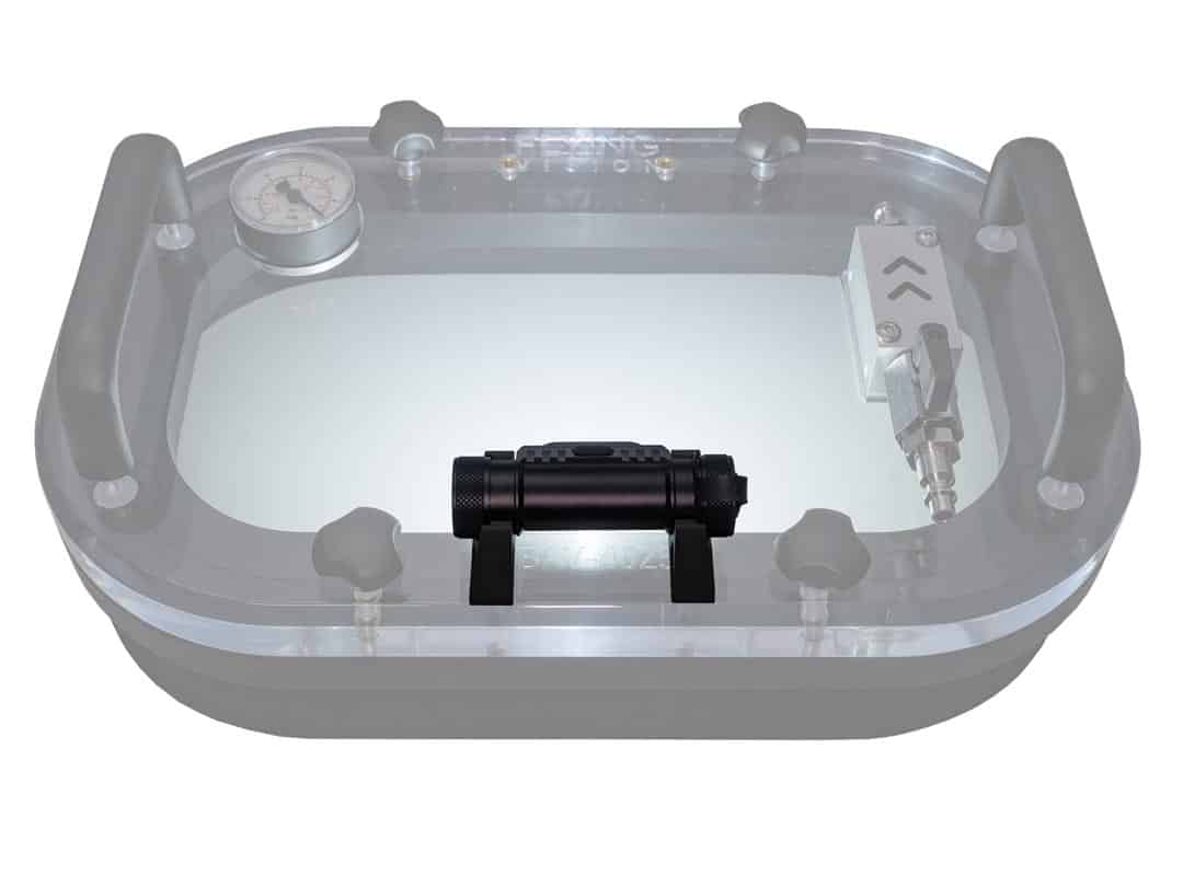 Our LED lighting option mounted on BAV4025 vacuum box.