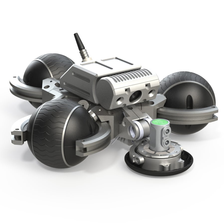 Crawler magnétique omnidirectionnel TRIAX Flying Vision pour les inspections A-, B- et C-scan sur surfaces ferromagnétiques